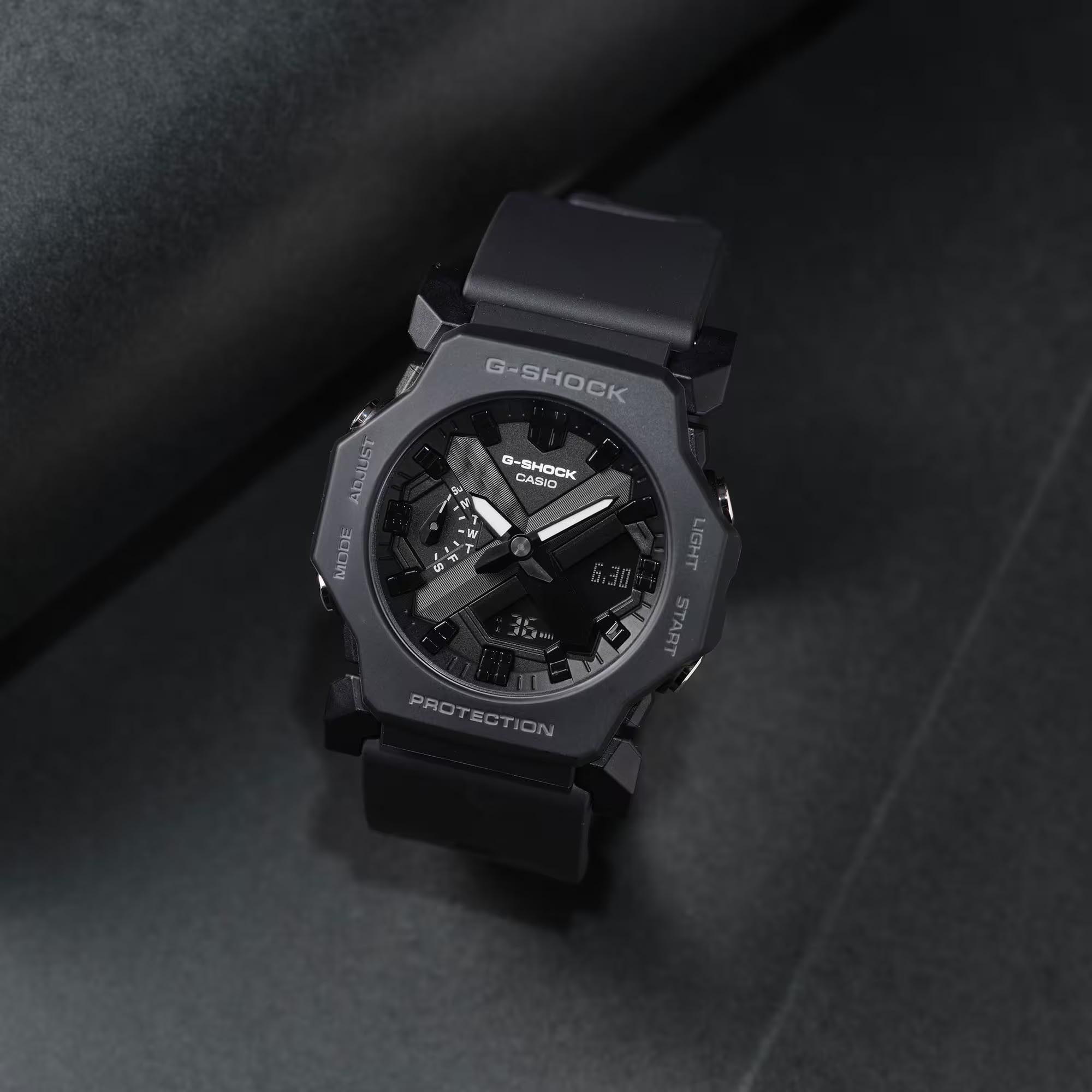 Casio G-Shock GA-2300-1A Analog-Digital Men Watch Black Compact Size ozDigitalWatch.com.au